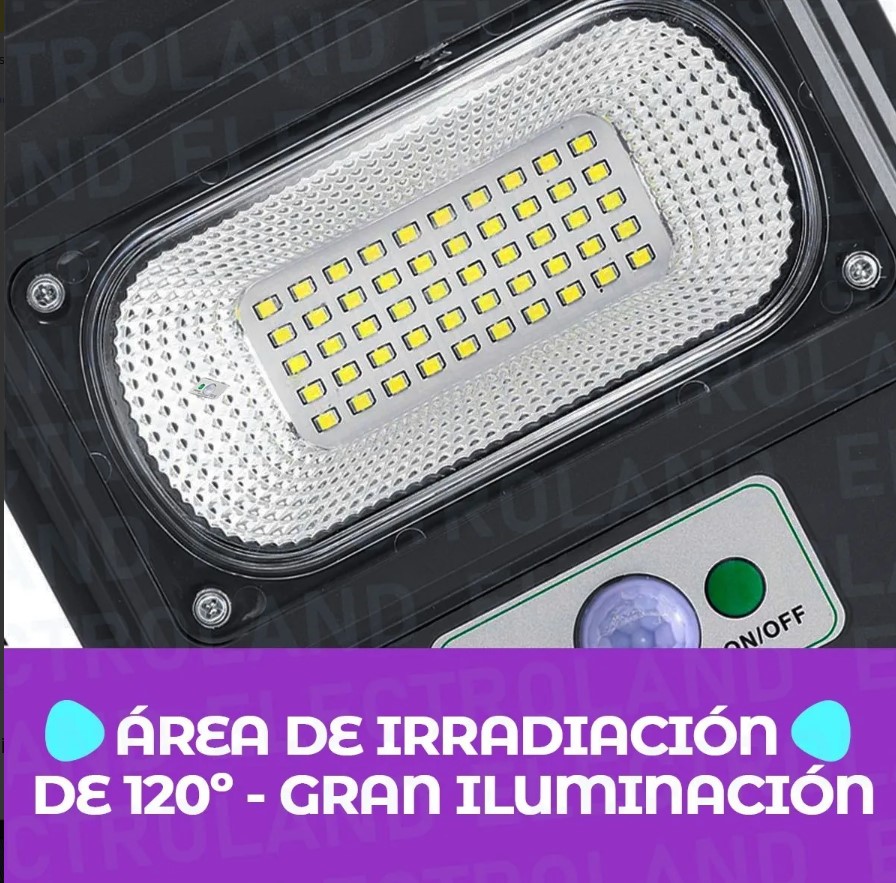 LAMPARA REFLECTOR LED DE 160W CON PANEL SOLAR