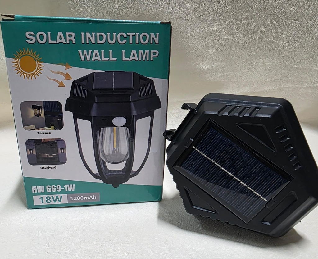 FAROL SOLAR DE PARED Y JARDIN CON SENSOR |TY009|