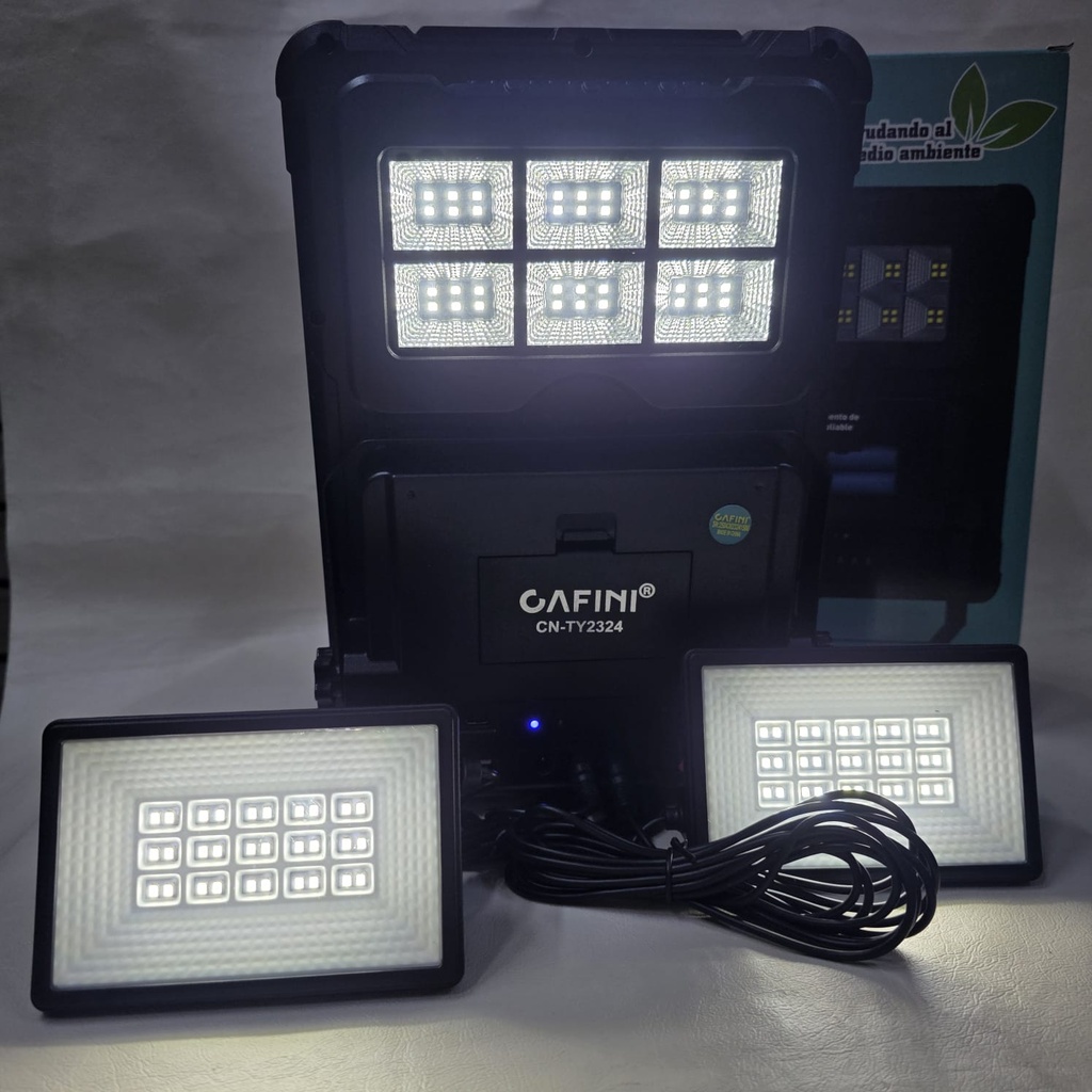 PANEL SOLAR CON LUZ LED Y CARGADOR |CN-TY2324|
