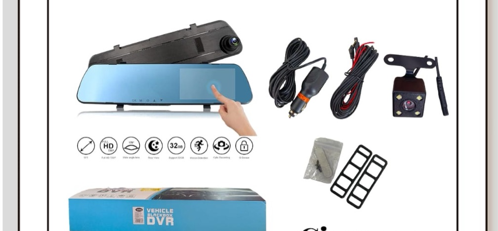 ESPEJO RETROVISOR PARA AUTO CON PANTALLA DVR