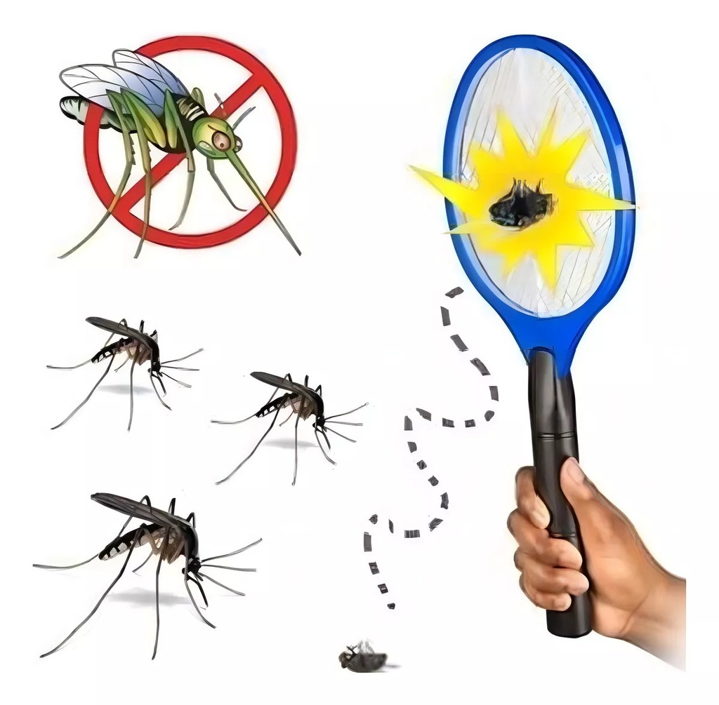 RAQUETA MATA MOSQUITOS