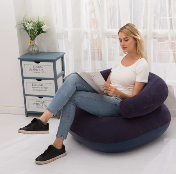 SILLON INFLABLE CON PORTABRAZOS