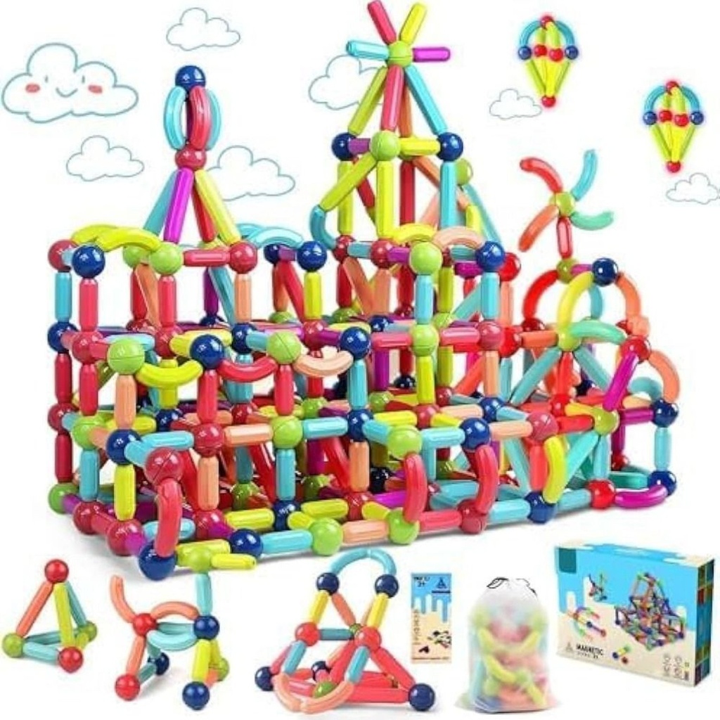 JUEGO DE BLOQUES 84 PCS MAGNETICOS 