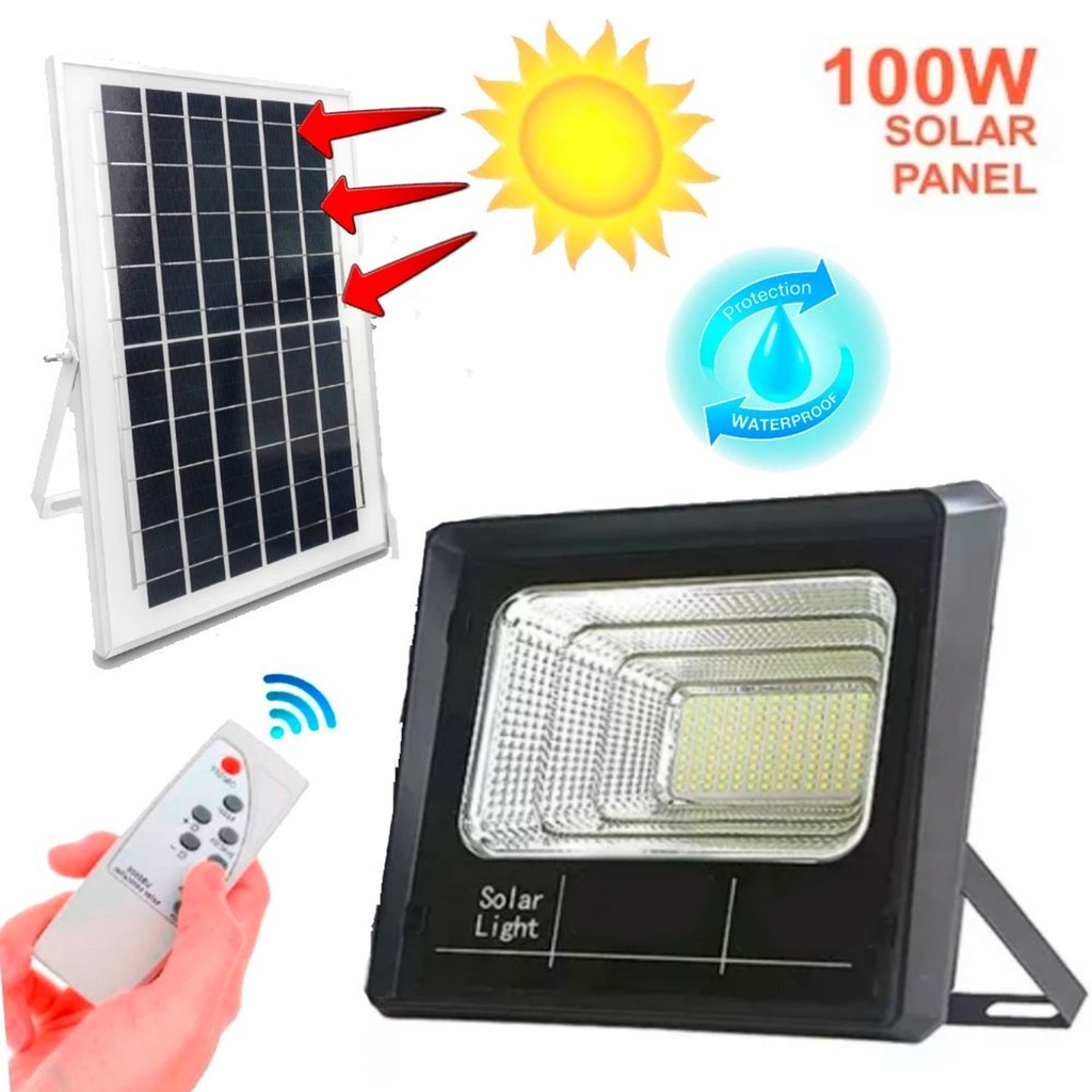 PANEL + REFLECTOR SOLAR 100W