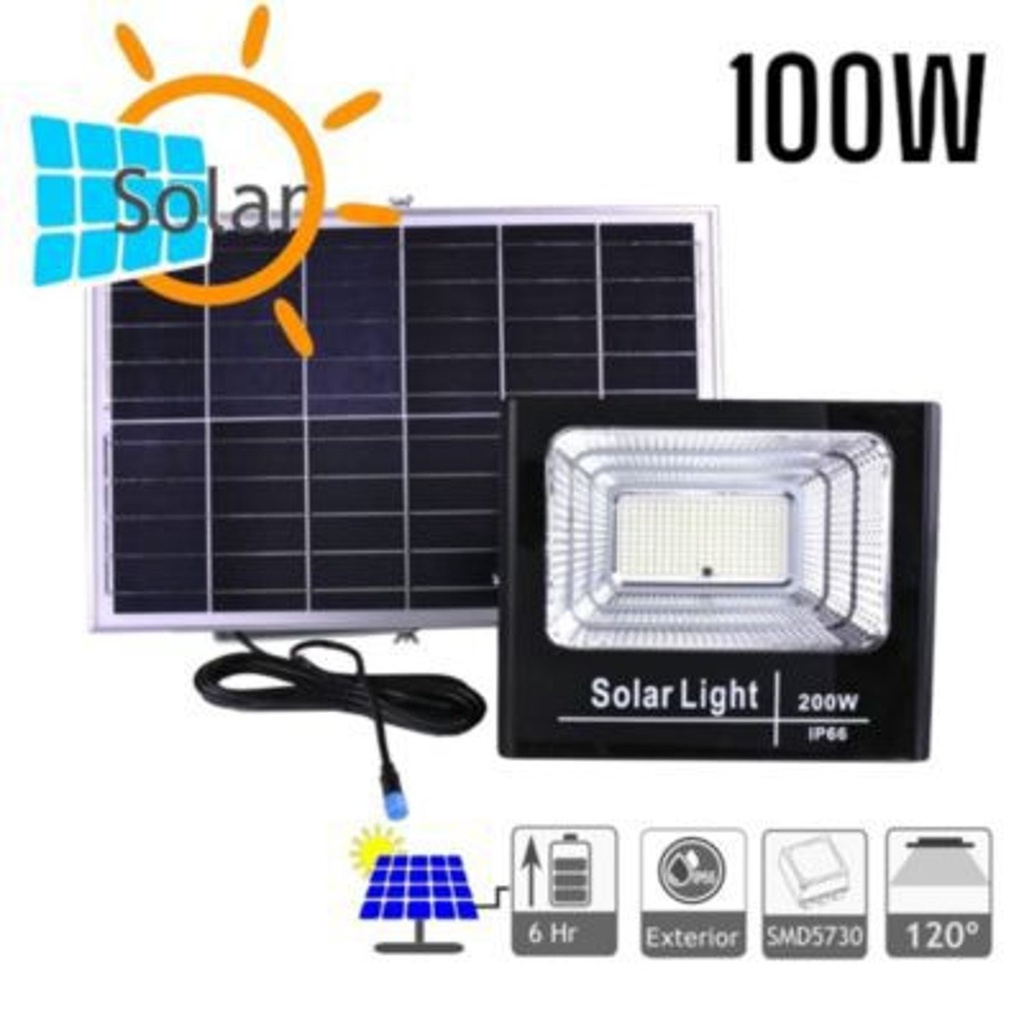 PANEL + REFLECTOR SOLAR 100W