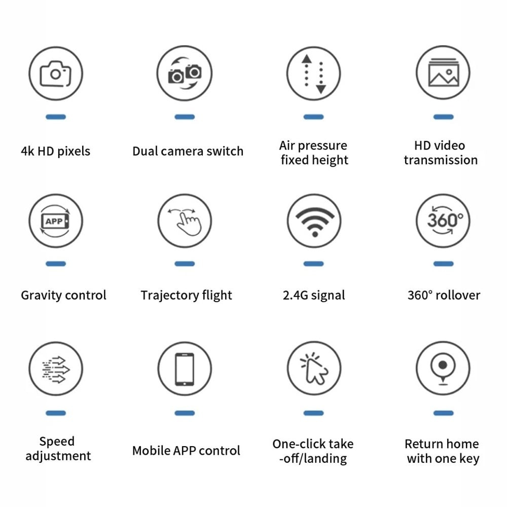 DRON E88 4K FULL HD WIFI 