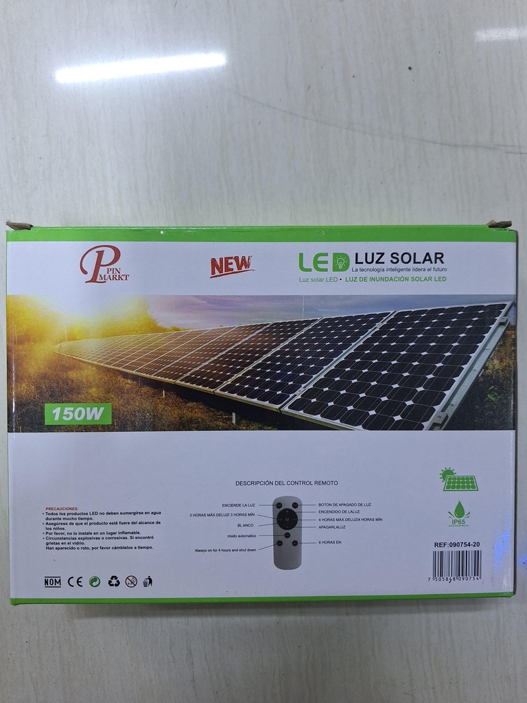 PANEL SOLAR CON LUZ  150 WATS 090751-20