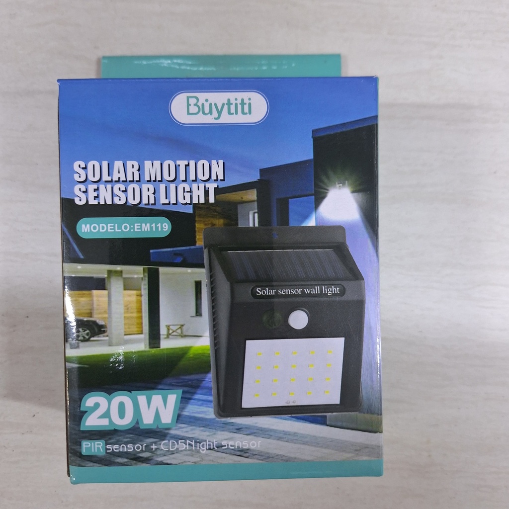 LUZ LED CON PANEL SOLAR |EM119|