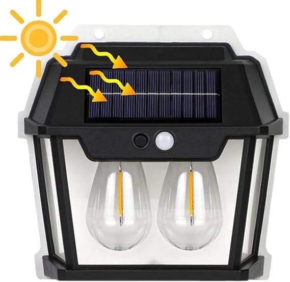 LAMPARA SOLAR 2 FOCOS|HW-699-2W|