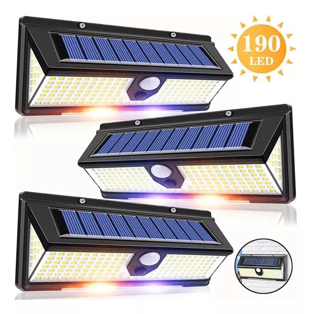 LAMPARA SOLAR CON SENSOR  |CL-S190|