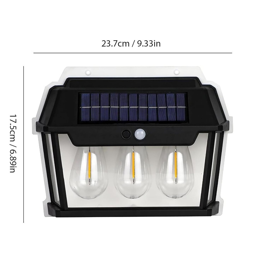 LAMPARA SOLAR 3 FOCOS |HW-669-3W|