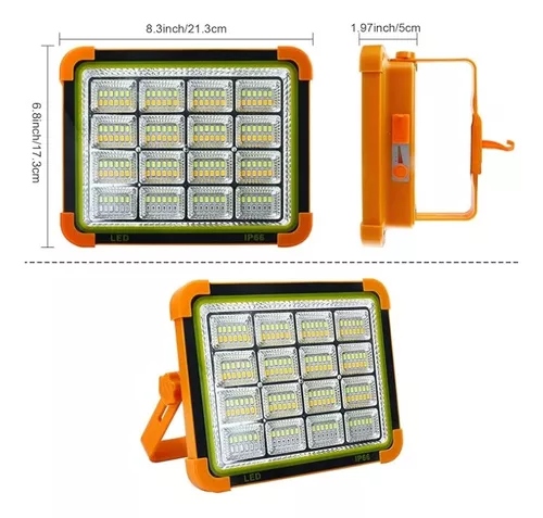 REFLECTOR RECARGABLE SOLAR 400W |SY04-16-400W|