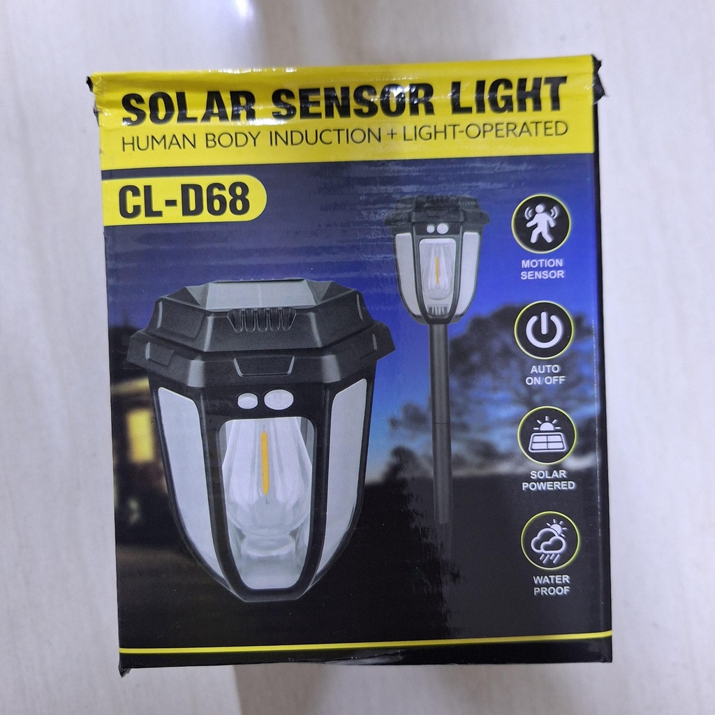 FAROL SOLAR DE PARED Y JARDIN CON SENSOR |CL-D68|