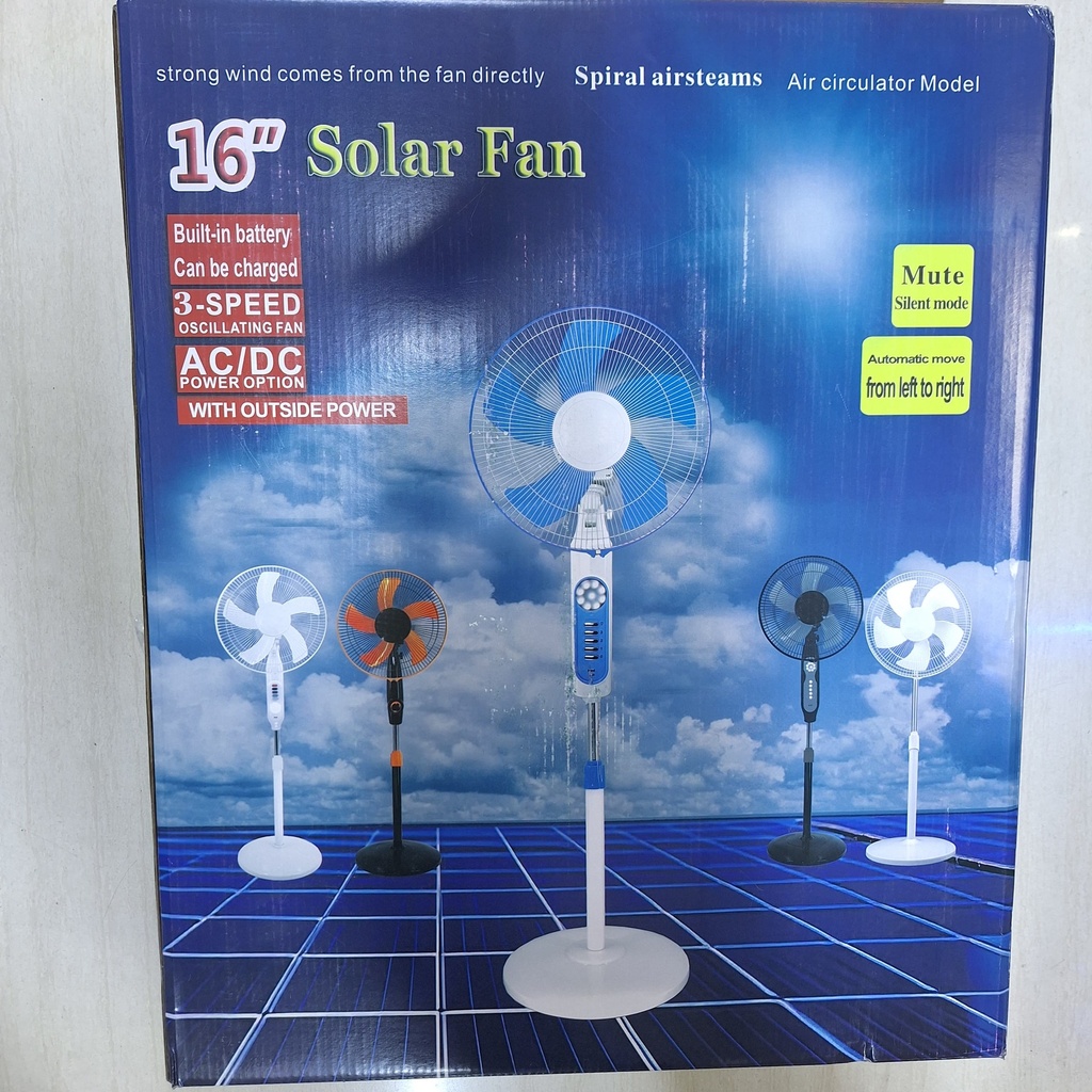 VENTILADOR SOLAR DE PEDESTAL |MS350177|