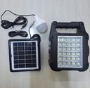 KIT RADIO , CARGADOR, LINTERNA CON PANEL SOLAR |GTS-1464|