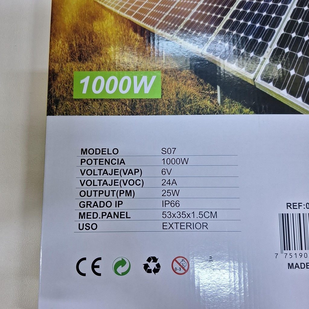 REFLECTOR SOLAR 1000W |066007|