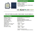 REFLECTOR 1000W DE ALUMINIO CON PANEL SOLAR |090839-10|