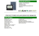 REFLECTOR 200W CON PANEL SOLAR  |066002| 