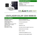 VENTILADOR Y LUZ SOLAR 120W |06089-50|