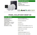 KIT 2 LUCES 60W CON PANEL SOLAR |06087-50|