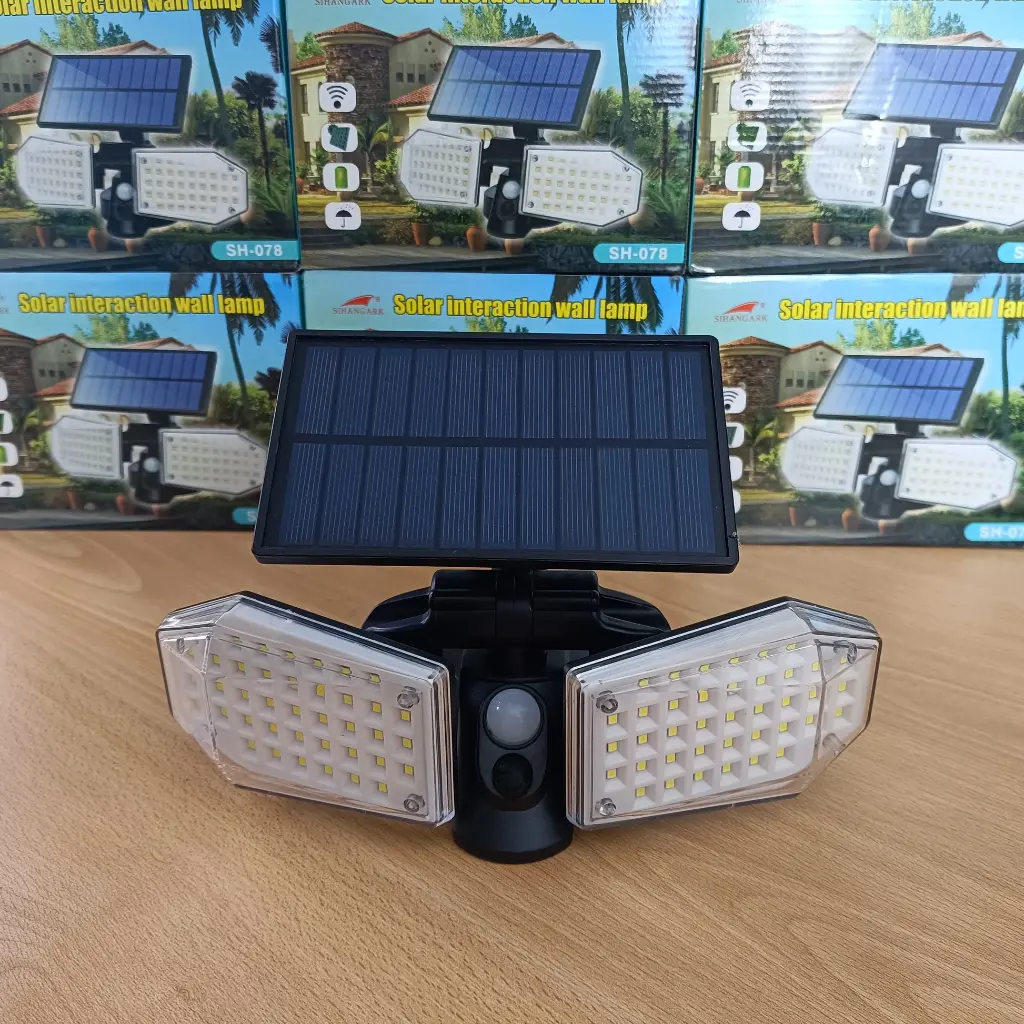 LAMPARA SOLAR DOBLE FOCO  |RD908|