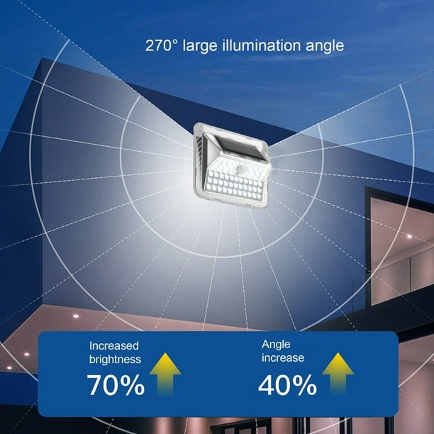 LUZ SOLAR 73 LEDS CON SENSOR DE MOVIMIENTO