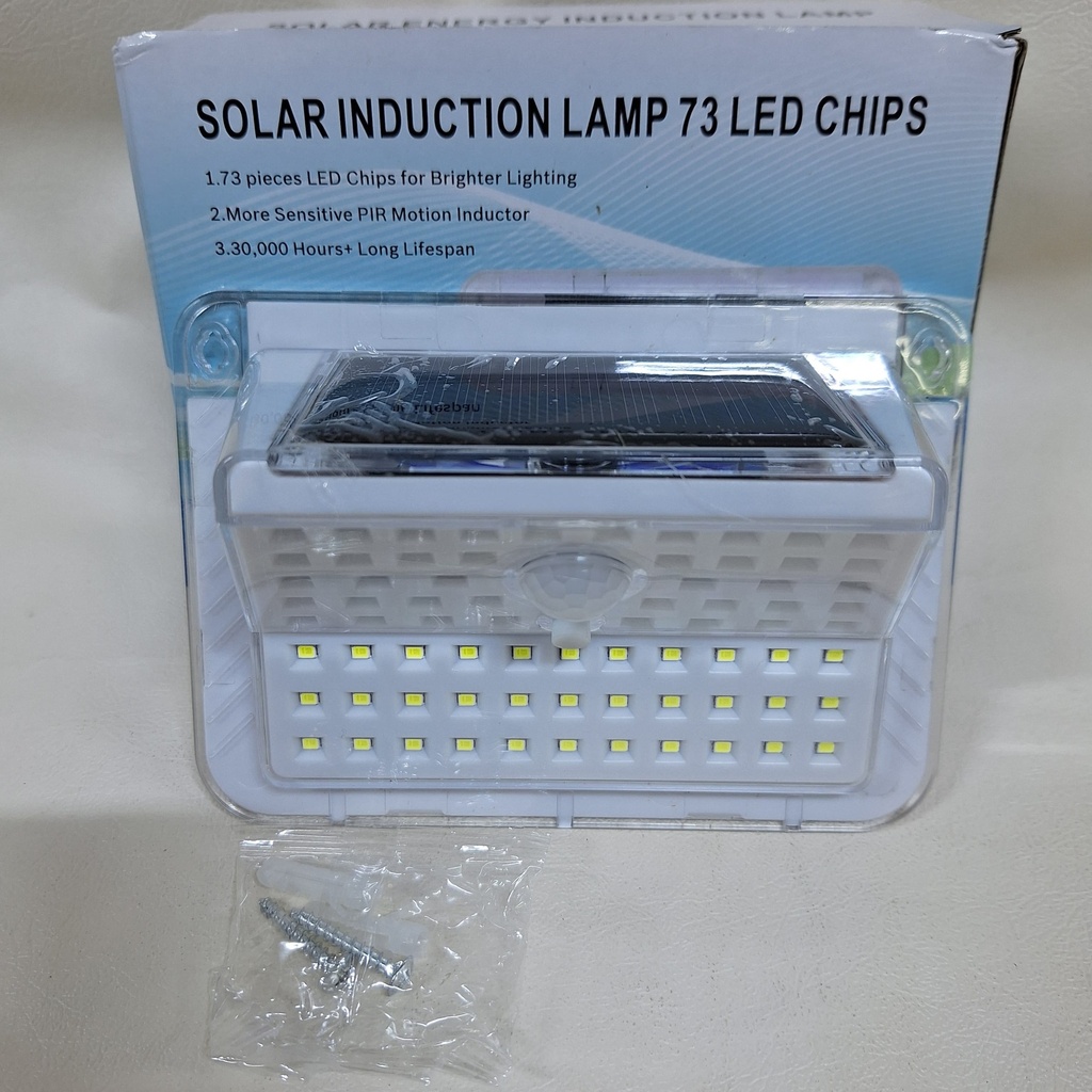 LUZ SOLAR 73 LEDS CON SENSOR DE MOVIMIENTO
