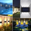 LUZ SOLAR DE PARED 8 LEDs – Pack x2 Unid.