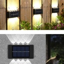 LUZ SOLAR DE PARED 8 LEDs – Pack x2 Unid.