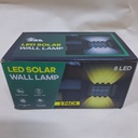 LUZ SOLAR DE PARED 8 LEDs – Pack x2 Unid.
