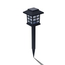 LAMPARA SOLAR DE JARDIN FAROLITO CON ESTACA Y BASE 