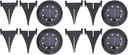 LUCES SOLARES DE PISO - Pack 4 unid.