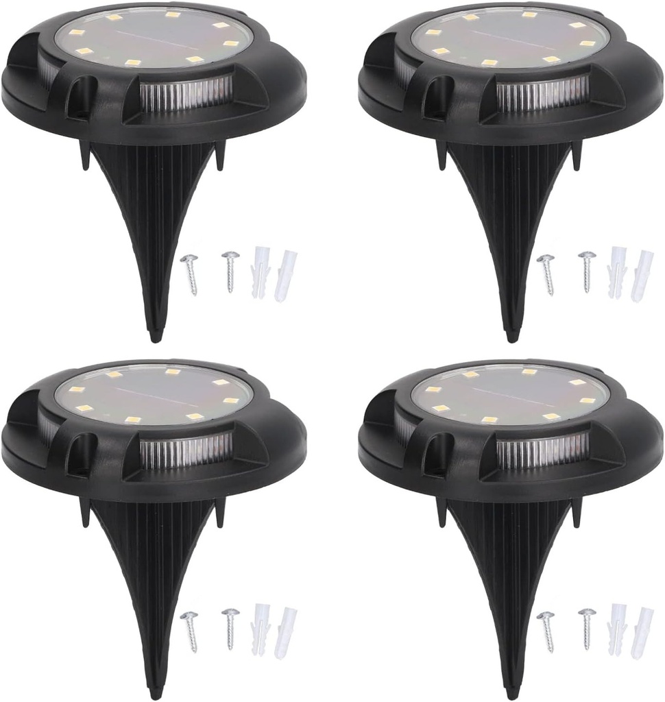 LUCES SOLARES DE PISO - Pack 4 unid.