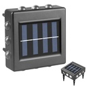 LAMPARA SOLAR DE PISO/PARED -12 LEDS Y 4 LADOS  