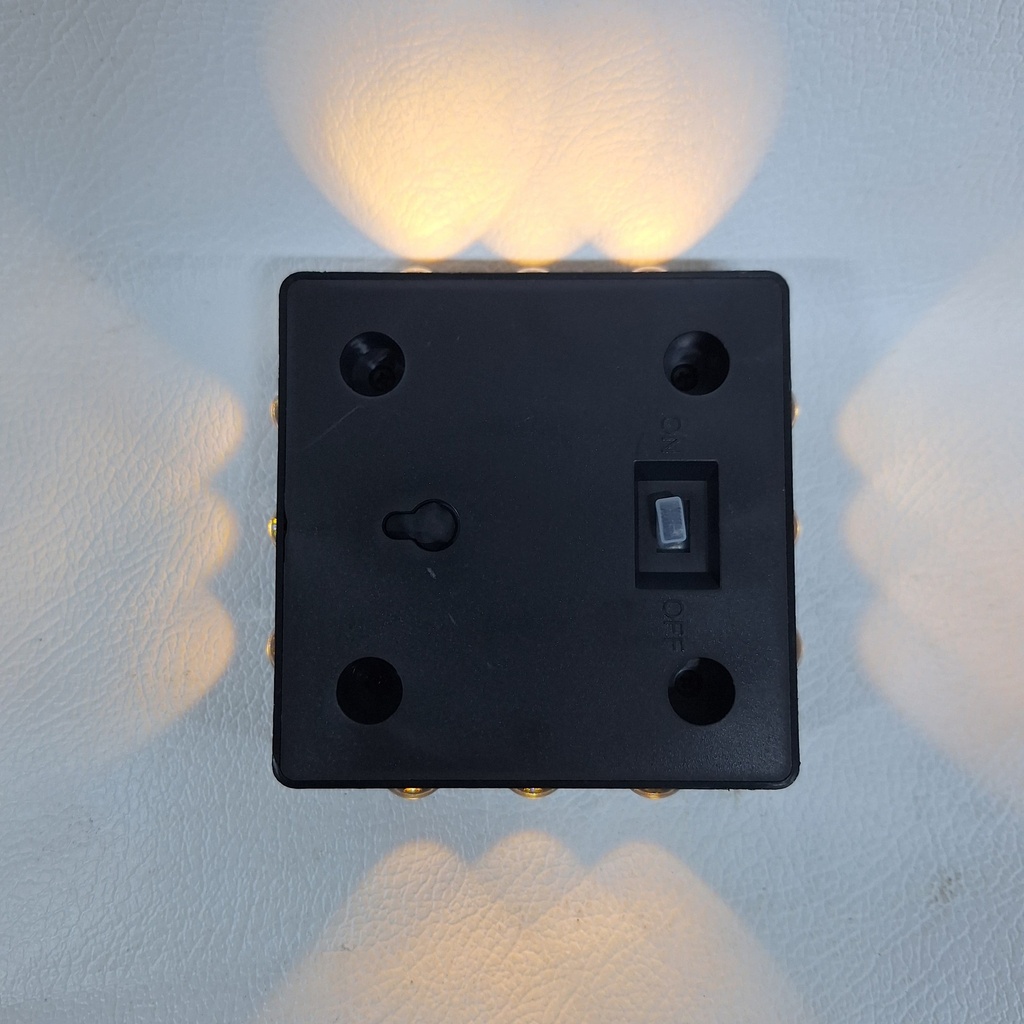 LAMPARA SOLAR DE PISO/PARED -12 LEDS Y 4 LADOS  