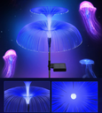 LUZ SOLAR ESTACA FLOR MEDUSA DOBLE CAPA - Pack 2 unid. 