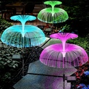 LUZ SOLAR ESTACA FLOR MEDUSA DOBLE CAPA - Pack 2 unid. 