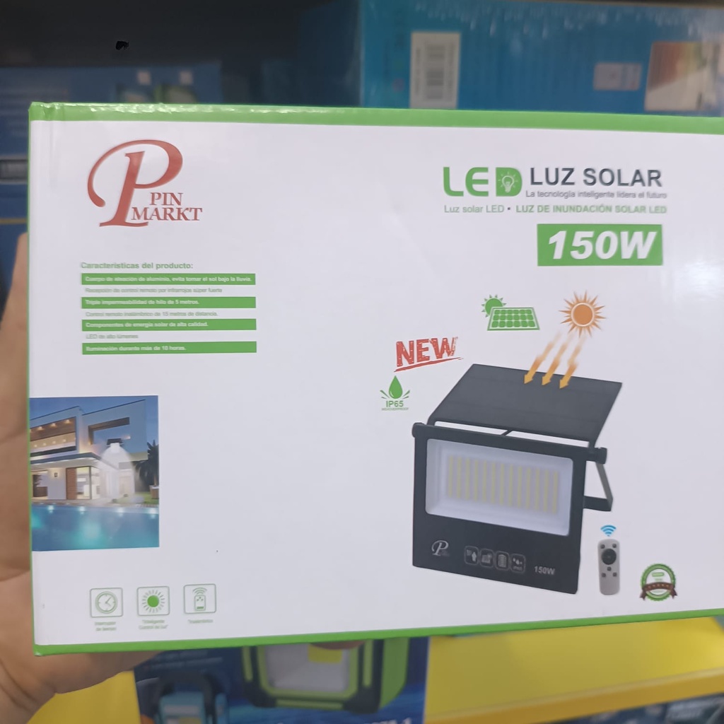 PANEL SOLAR CON LUZ  150 WATS 090754-20