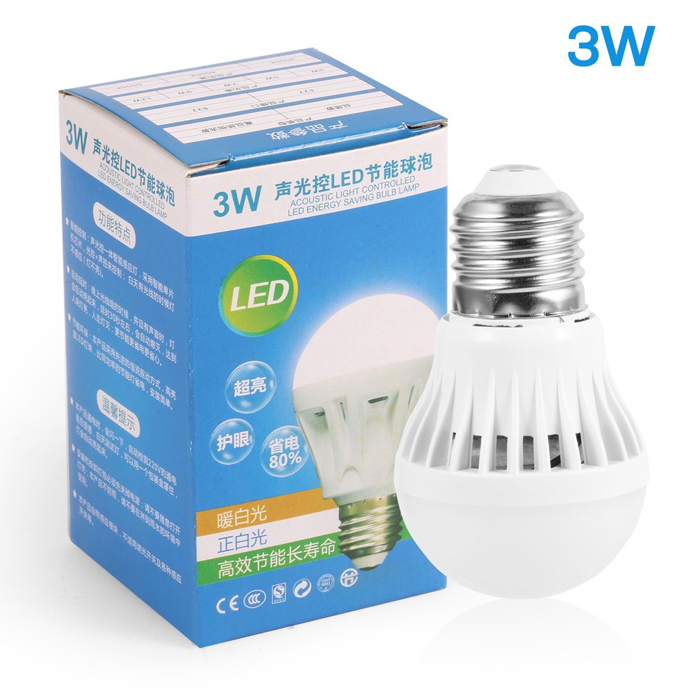 FOCO LED CON SENSOR DE SONIDO |LED-752|