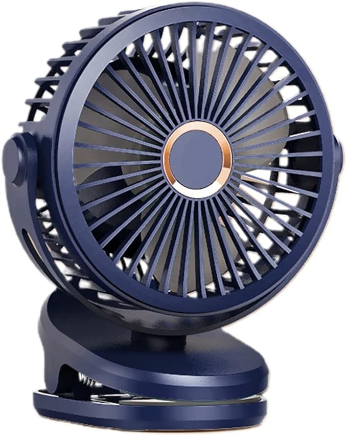 VENTILADOR DE CLIP CON LUZ RECARGABLE USB |K451|