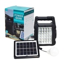 KIT RADIO , CARGADOR, LINTERNA CON PANEL SOLAR |GTS-1464|