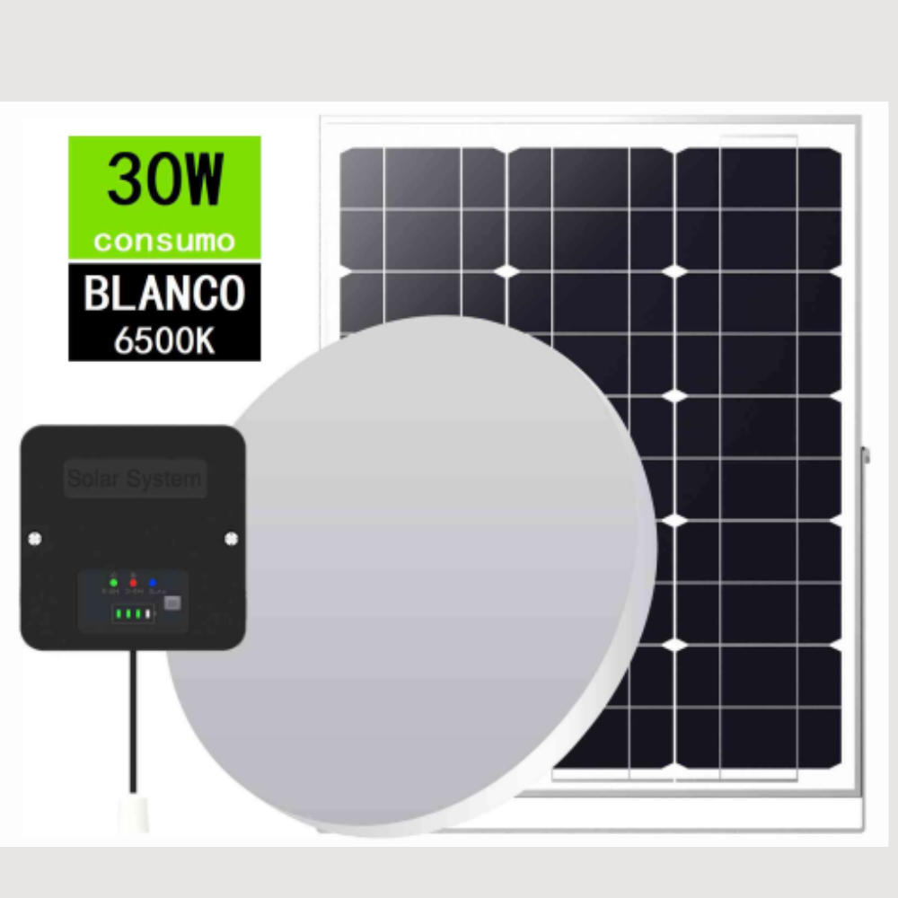 LUZ 30W CON PANEL SOLAR |09124-20| 