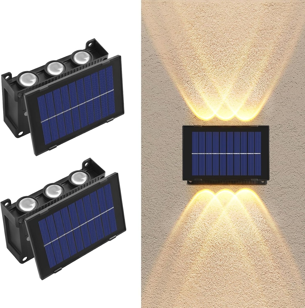 LUZ SOLAR DE PARED 6 LEDs  |DK133|
