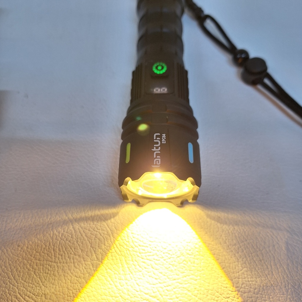 LINTERNA TACTICA LUZ BLANCA Y AMBAR |EPC-64|