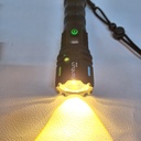 LINTERNA TACTICA LUZ BLANCA Y AMBAR |EPC-64|