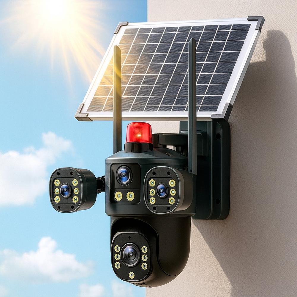 CAMARA SOLAR WIFI DOBLE LENTE CON PANEL SOLAR |VT-35|