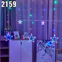 luces cortina  de estrellas item 2159